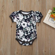 Carregar imagem no visualizador da galeria, Conjuntinho Body Manga Curta Floral - Tamanhos de 0 a 24 meses
