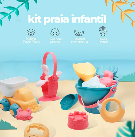 Kids' Beach Kit – Toy with Watering Can and Sand Bucket
