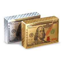 Upload image to gallery viewer, Gold Dollar Playing Cards - Waterproof Poker Truco
