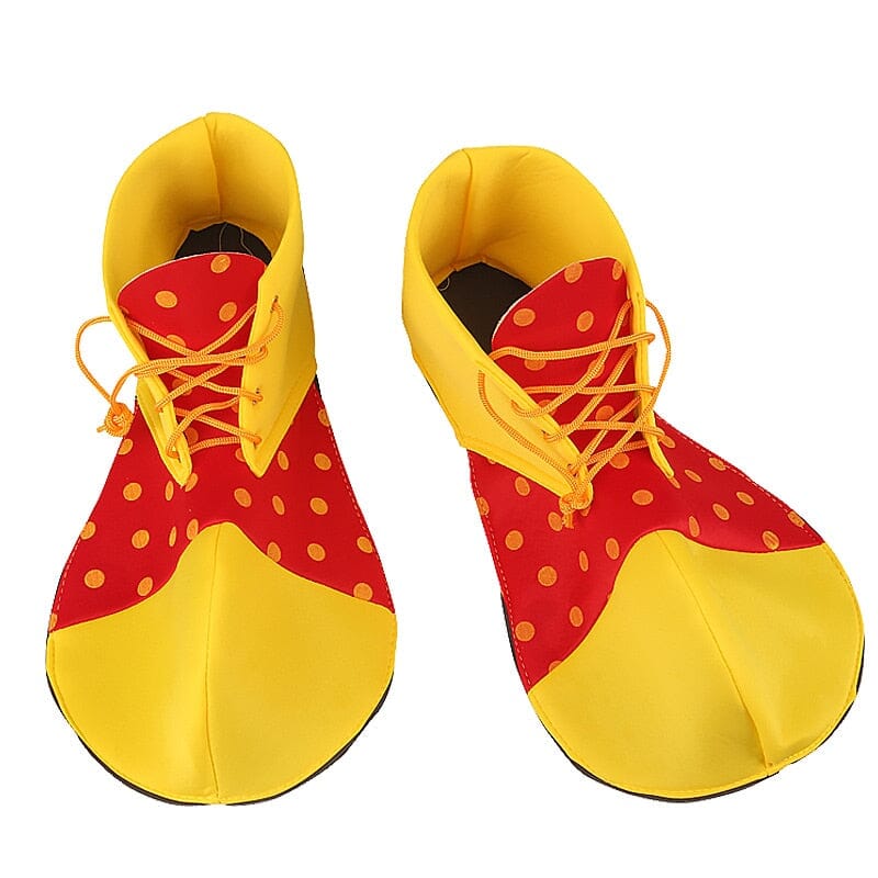 Yellow and Red Clown Shoe Costume with Balls