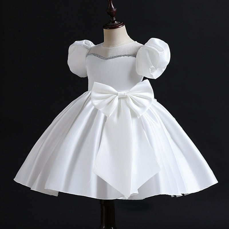 Short Party Dress in Various Colors, Sizes 1 to 12 Years