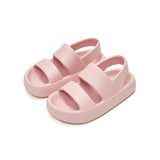 Kids sandal with non-slip EVA straps.