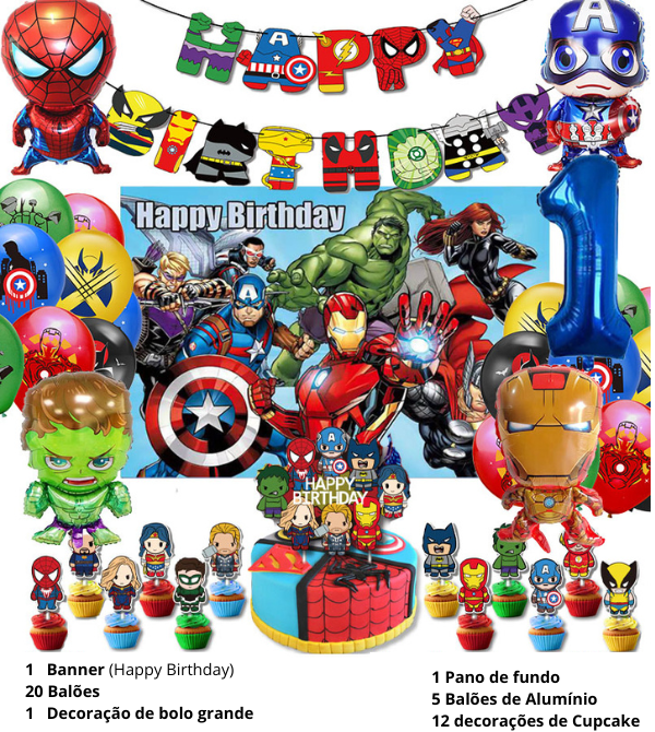 Avengers Birthday Decoration Kit