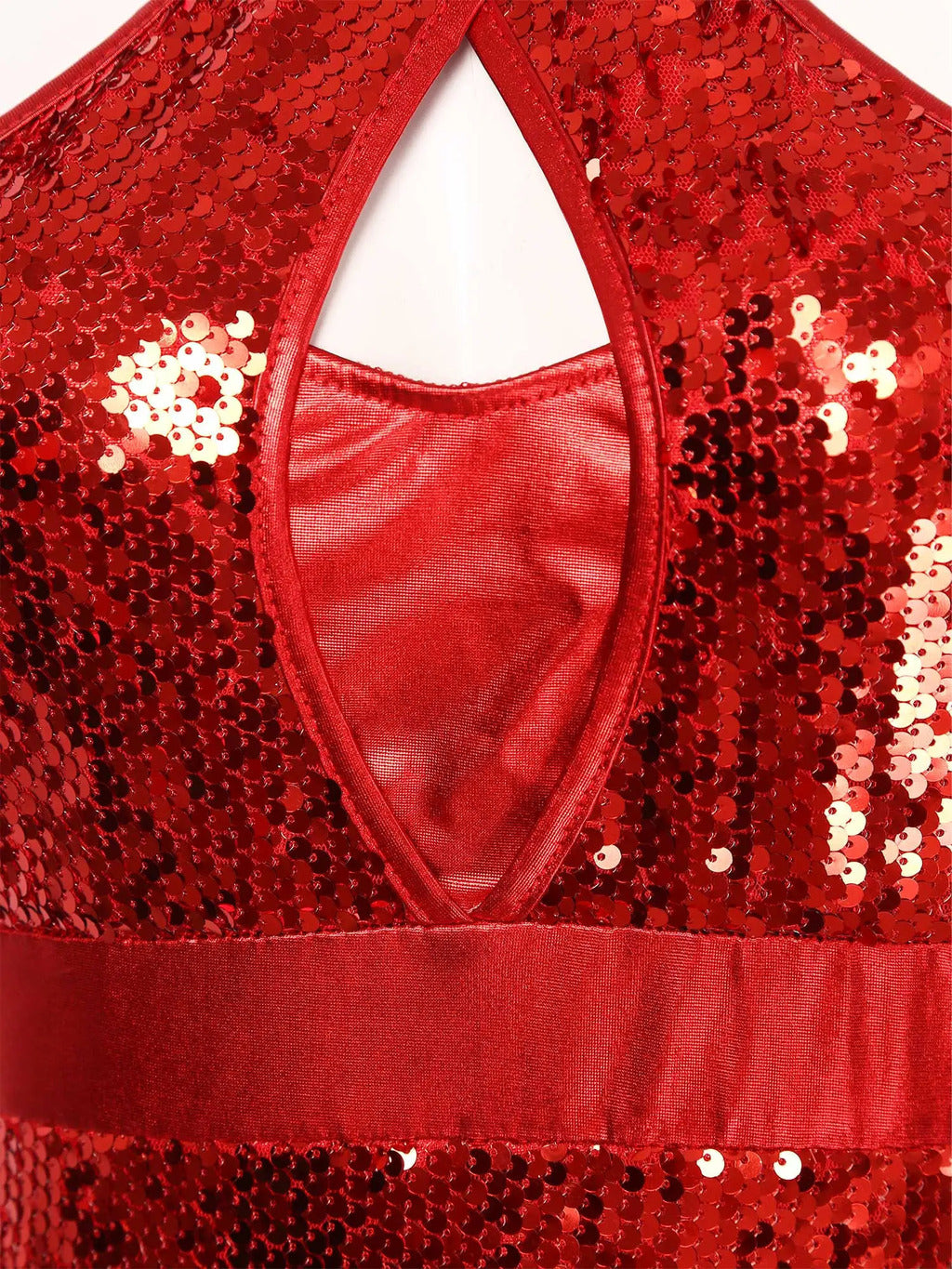 Latin Dance Dress with Sequin Fringe