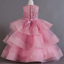 Carregar imagem no visualizador da galeria, Vestido de Princesa Bordado Infantil
