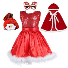 Vestido Natal com Acessórios