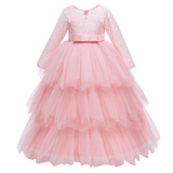 Kids Lace Dress with Long Sleeves