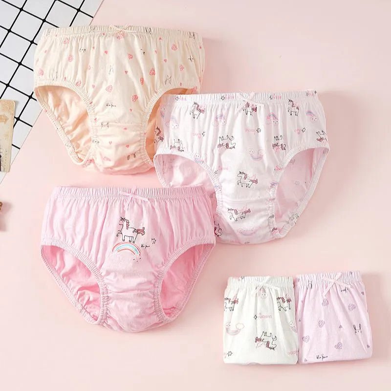 5-Pack of 100% Cotton Kids Panties
