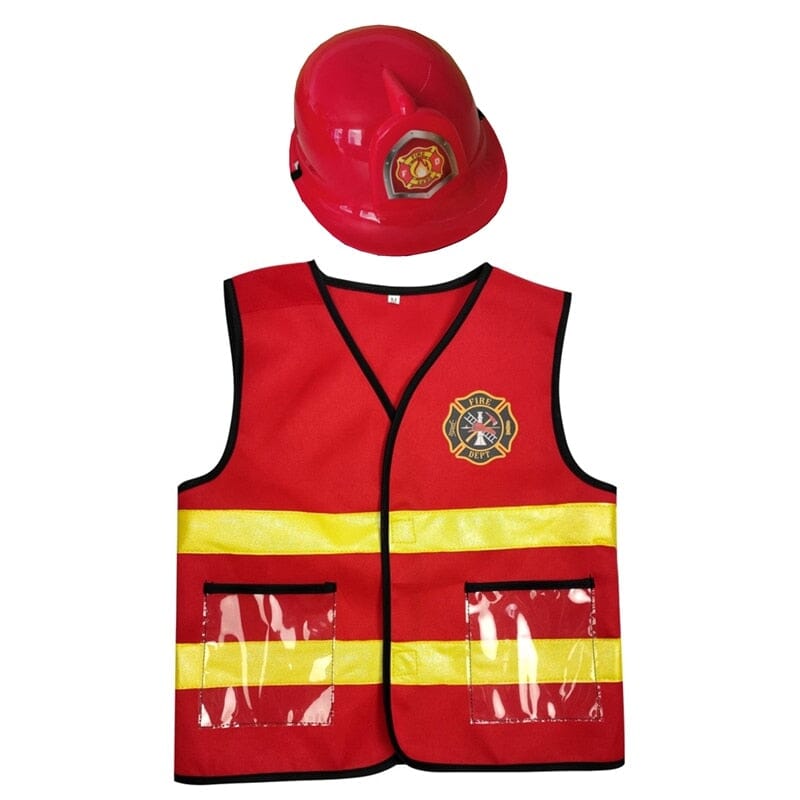 Kids Costume Professions Firefighter Vest with Accessories (Kids 2)