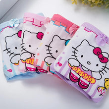 Carregar imagem no visualizador da galeria, 4-Pack Calcinhas Infantis #HelloKitty 100% Algodão Tam: 2-10 anos
