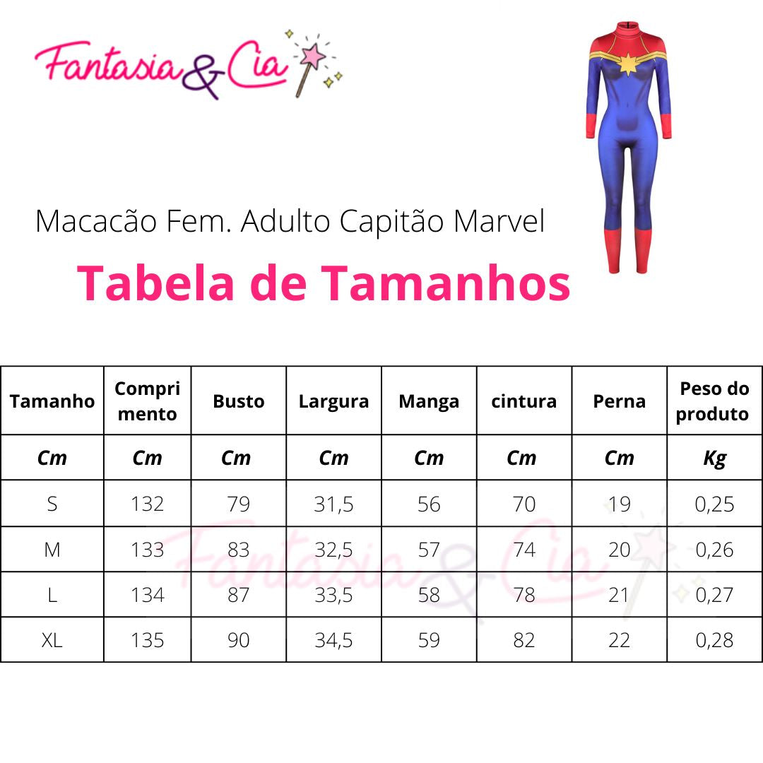 Women's Captain Marvel Jumpsuit – Adult Cosplay