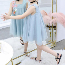 Carregar imagem no visualizador da galeria, Vestido Verão Casual Design de Flor - Tamanhos de 3 a 11 anos
