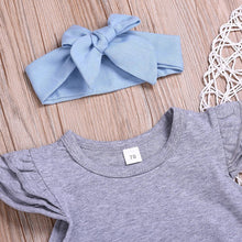 Carregar imagem no visualizador da galeria, Conjunto 3 Peças com Calça Clochard - Tamanhos de 3 meses a 2 anos
