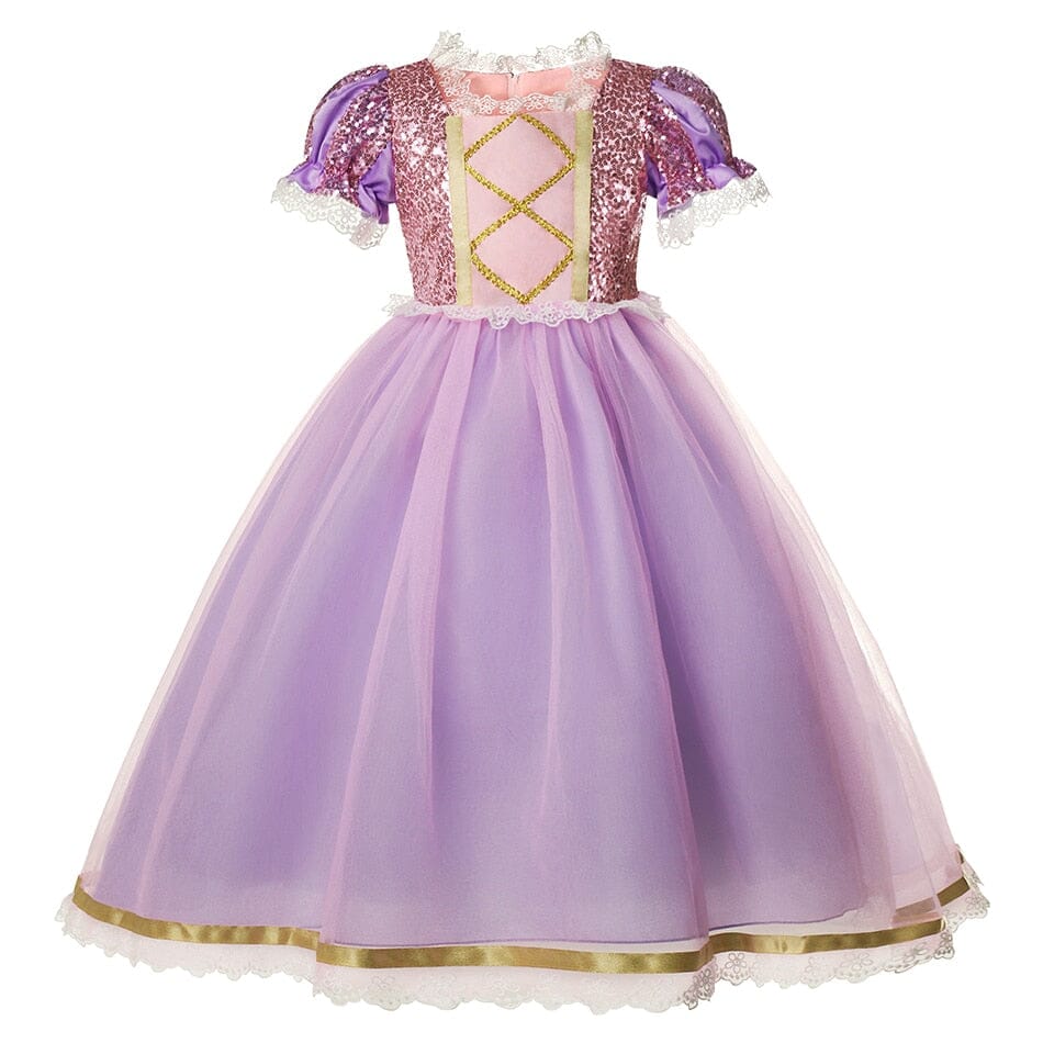 Vestido Fantasia Rapunzel Premium