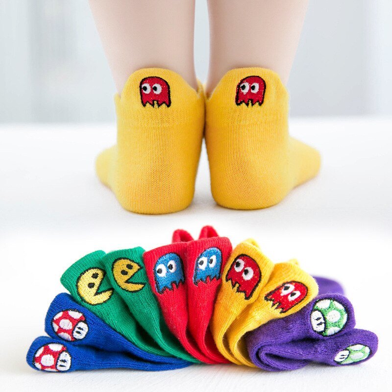 Kit with 5 Pairs of Fun Kids Socks -