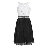 Pink Sleeveless Lace Dress for Girls