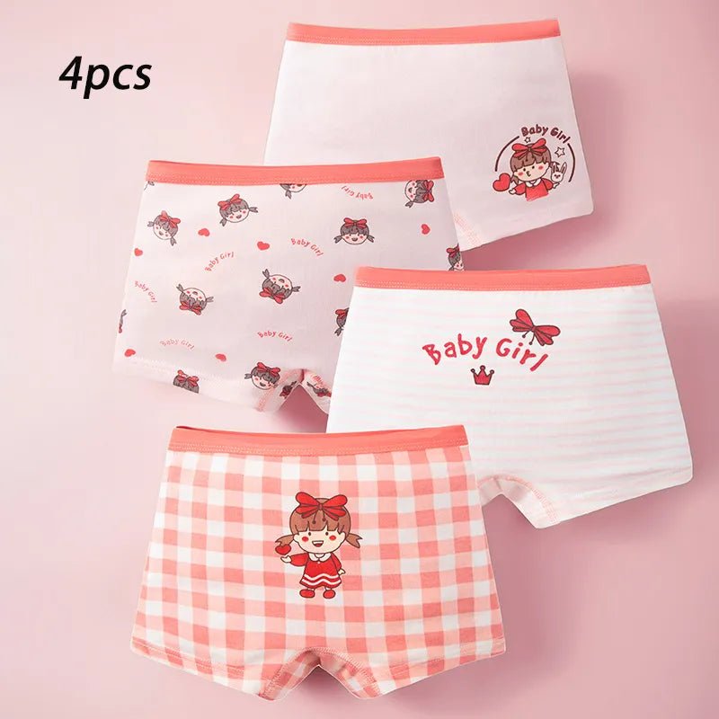 Set of 4 Boxer Briefs 100% Cotton