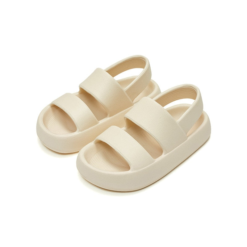 Kids sandal with non-slip EVA straps.