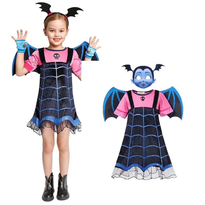 Fantasia Vampirina Infantil Original com Asa e Mascara - Disney