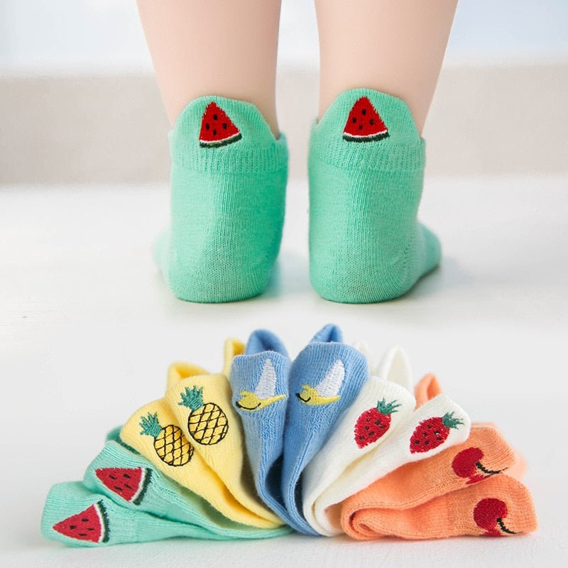 Kit with 5 Pairs of Fun Kids Socks -