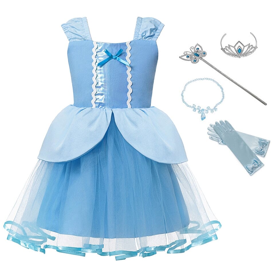 Cinderella Princess Kids Costume + Accessories