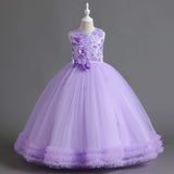 Pearl Sequin Sleeveless Dress for Girls