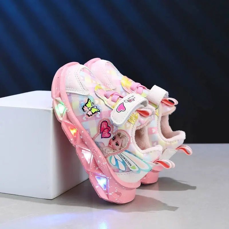 Elsa Frozen Kids' Sneakers with LED Lights