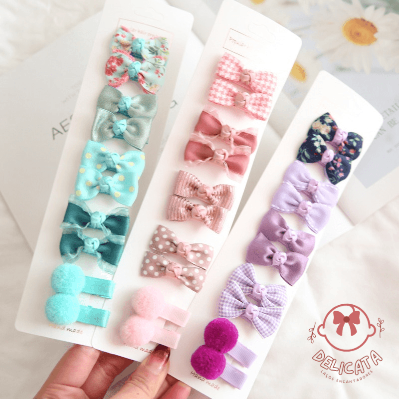Charming Baby Bows – Set of 10 Bows
