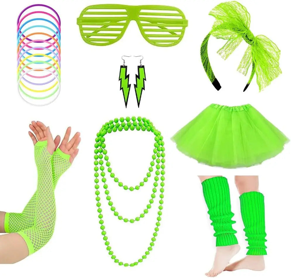 Women's 80s Vintage Accessories Kit – New Wave Style