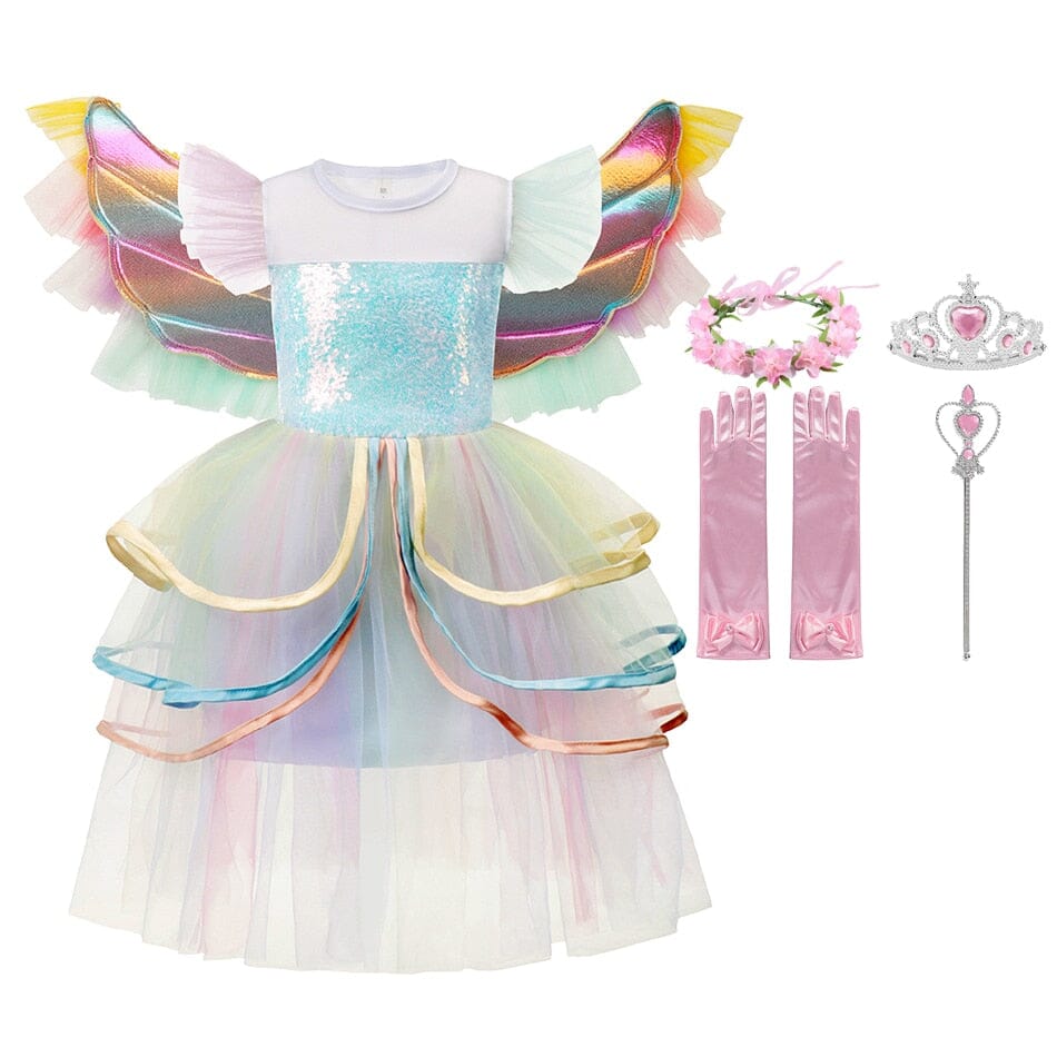 Unicorn Costume Dress with Accessories