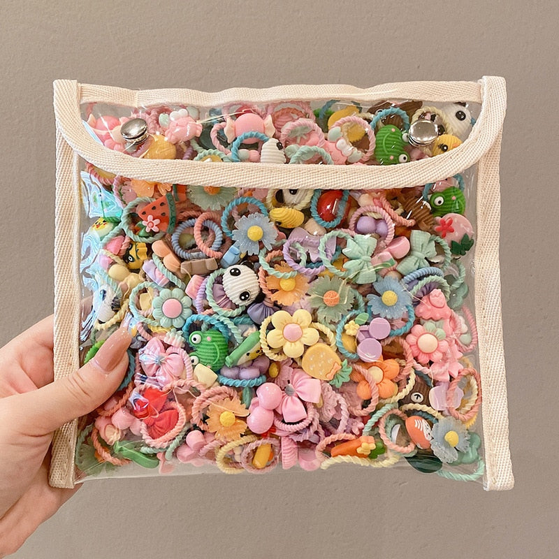 Set of 50 Cute Hair Clips
