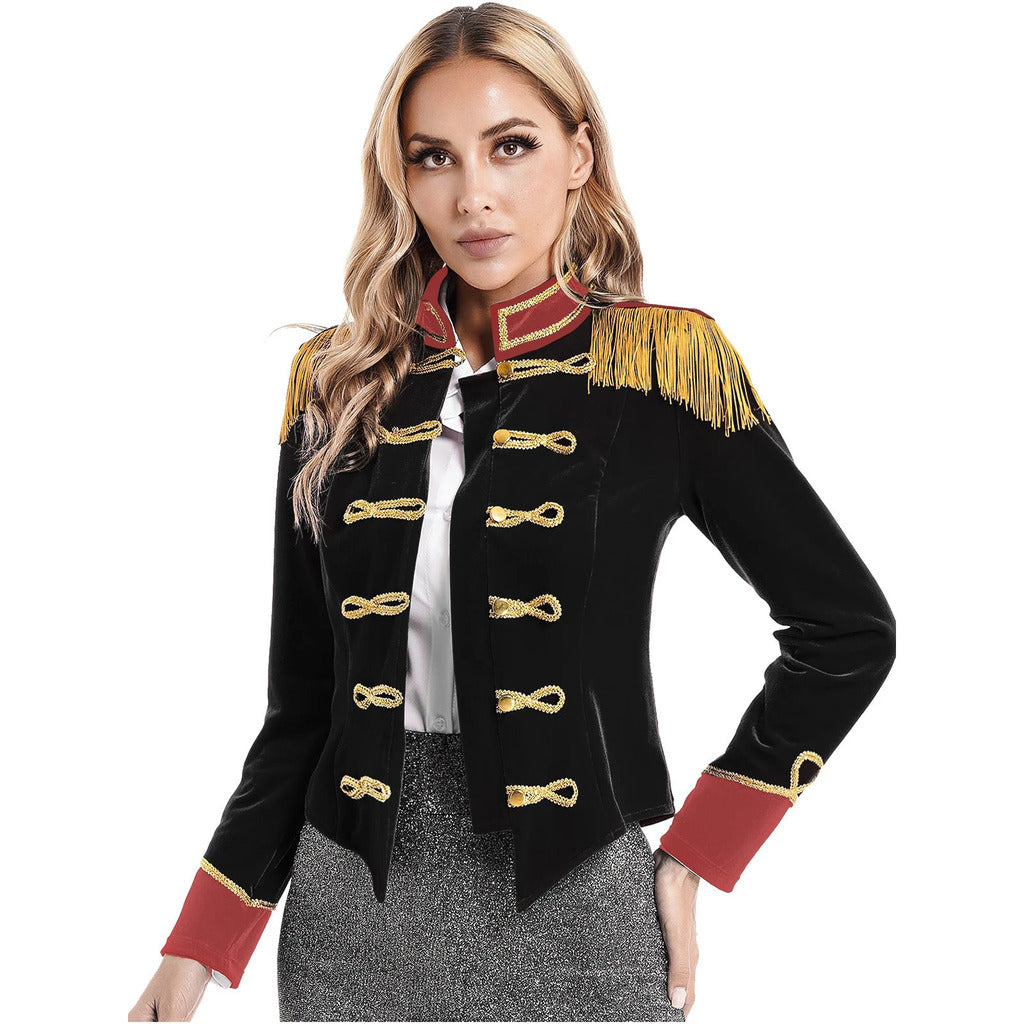 Women's Ringmaster Circus Jacket with Long Sleeves