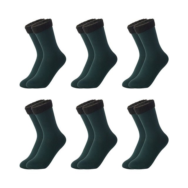 Kit with 6 Pairs of Women's Thermal Socks