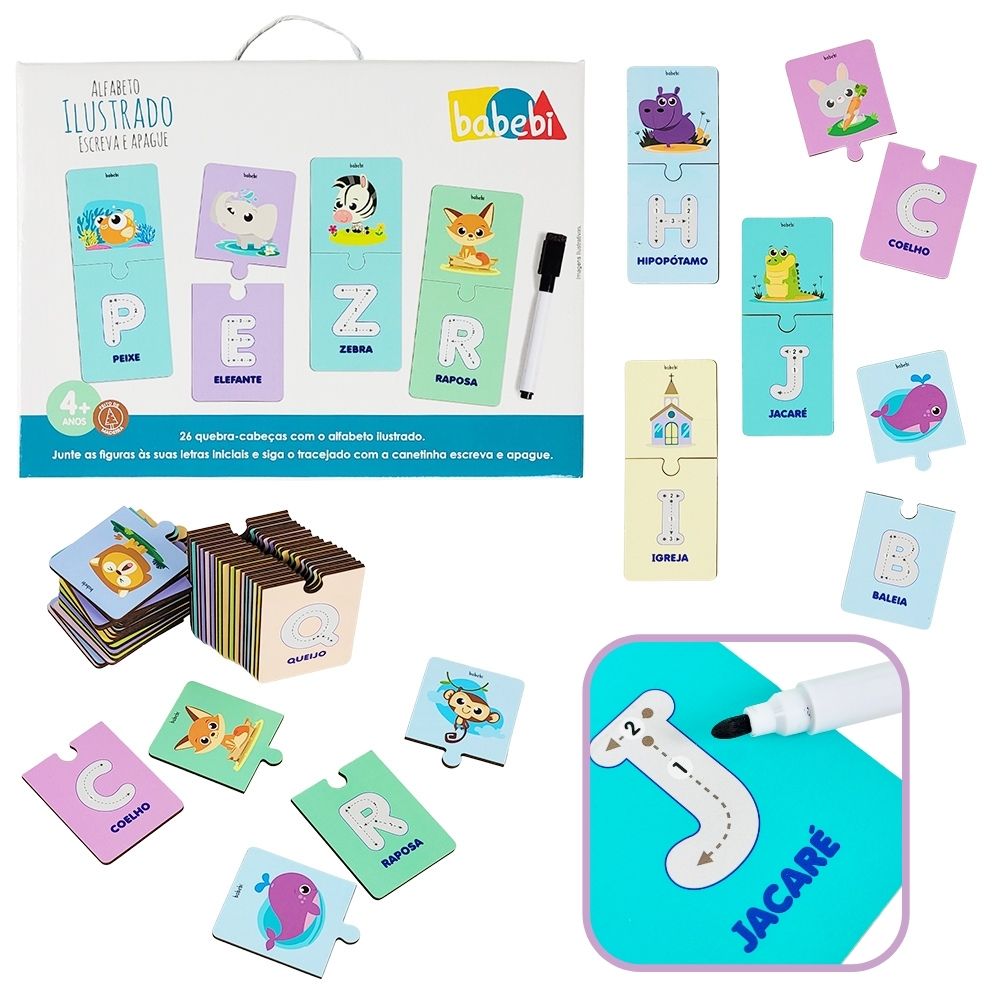 Illustrated Alphabet Write and Erase