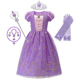 Rapunzel Purple Star-Print Dress with Accessories - product view