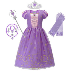 Vestido Fantasia Rapunzel I + Acessórios