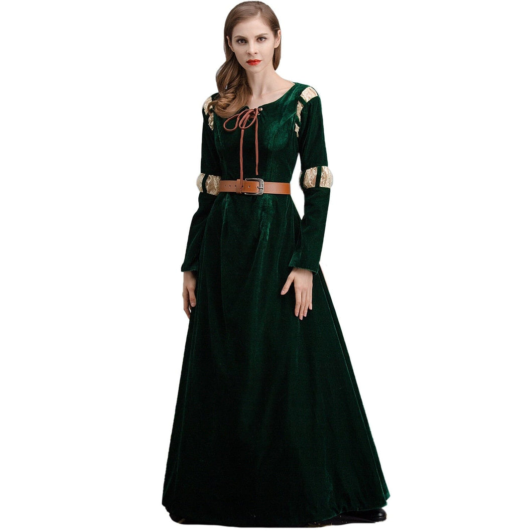 Vestido Fantasia Merida Valente Luxo - Adulto Cosplay