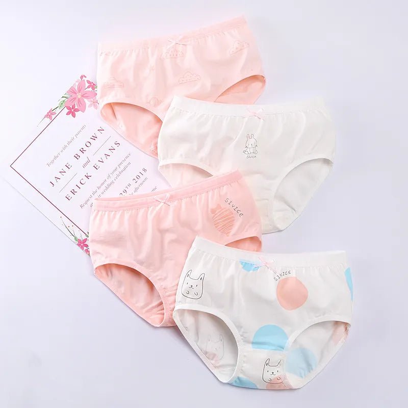 4-Pack Kids Panties 100% Cotton