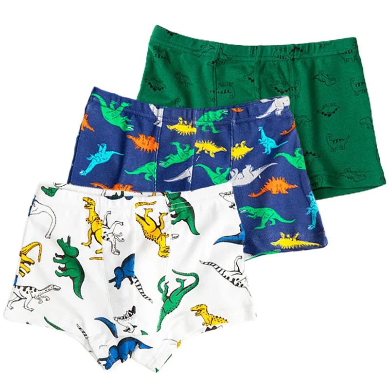 Set of 3 Kids Underwear with Dinosaur Theme -