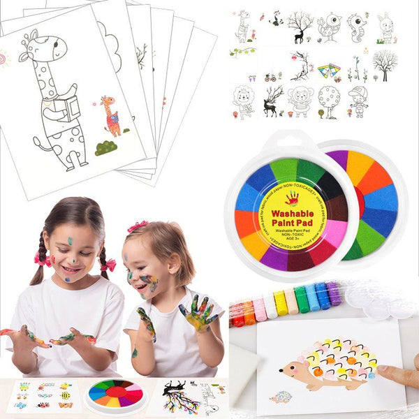 Montessori Finger Painting Kit – Non-toxic and Washable