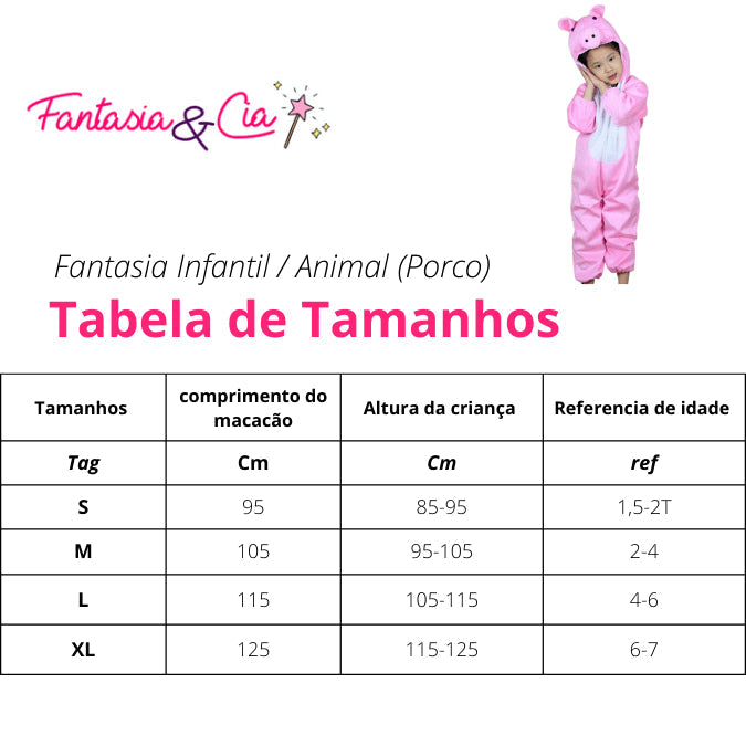 Kids Animal Costume: Pig