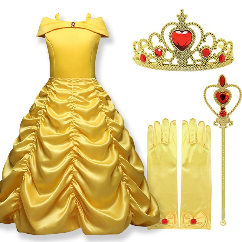 Kids Costume Dress Belle Fairy Tales – Beauty and the Beast
