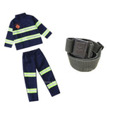 Firefighter Uniform Costume + Belt