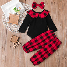 Carregar imagem no visualizador da galeria, Conjuntinho 3 Peças Xadrez - Tamanhos de 0 a 24 meses
