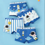 Set of 4 Kids Astronaut Underwear -