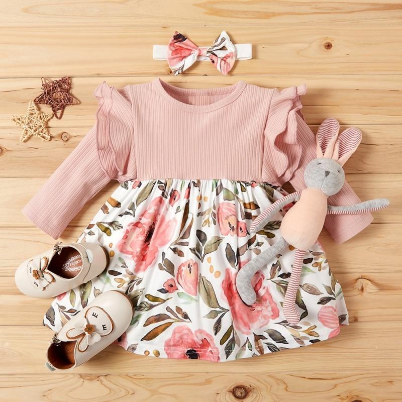 Floral Dress with Ruffles