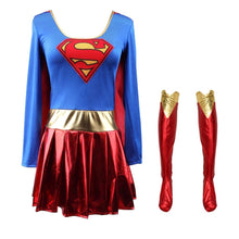 Carregar imagem no visualizador da galeria, Fantasia Completa SuperGirl DC - Adulto Cosplay
