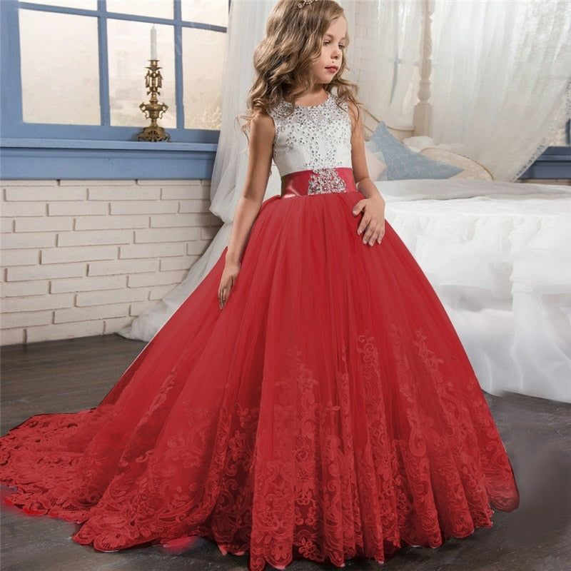 Princess Dress for Girls/Teens with Long Train