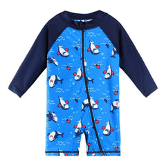 Roupa de Banho para Menino de Rn a 6 anos de Tubarão com Proteção UV50+