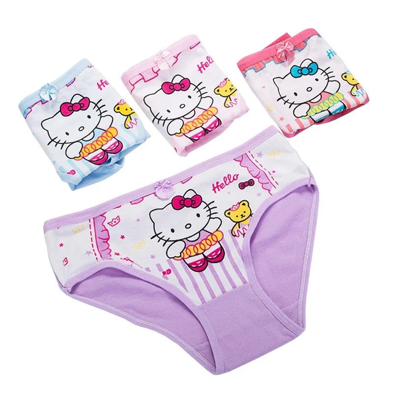 4-Pack Hello Kitty Kids Panties 100% Cotton
